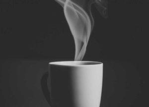 steaming mug of joe